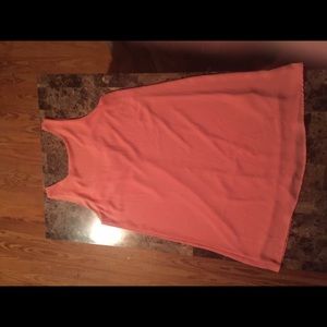 Peach colored dress