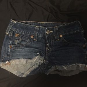 True Religion low rise shorts