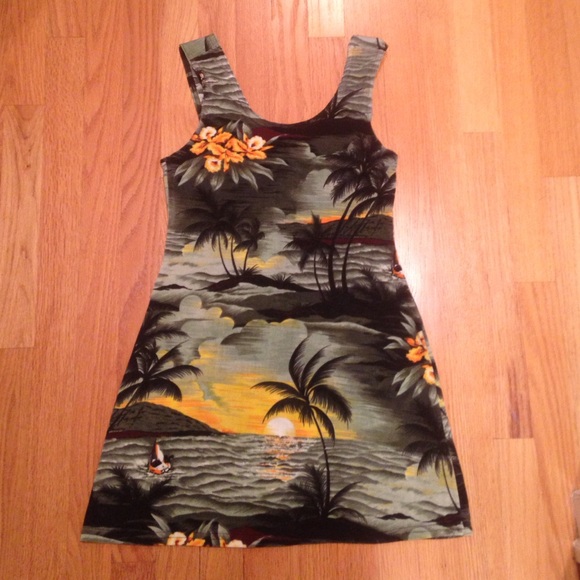 Girls' Tropical Island Dress - Picture 1 of 2