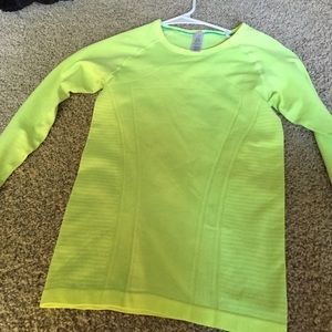 Ivivva long sleeve neon yellow size small