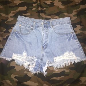 Jean shorts