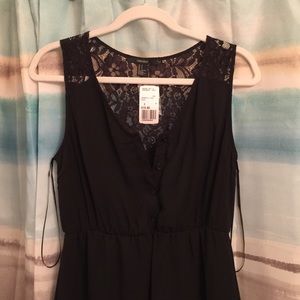 Black high low Forever 21 dress with lace