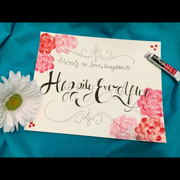 Happily Ever After K Creative Watercolor Painting