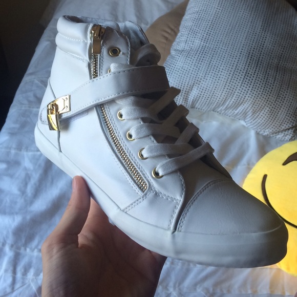 White sneakers