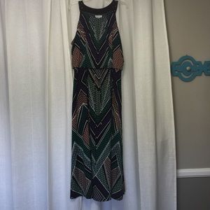 Colorful plus size maxi dress a treat to wear!