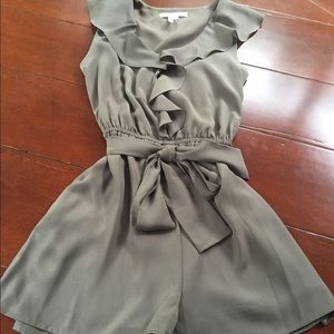BCBG toupe romper with bow