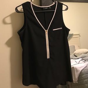 Apt 9 zip up tank top
