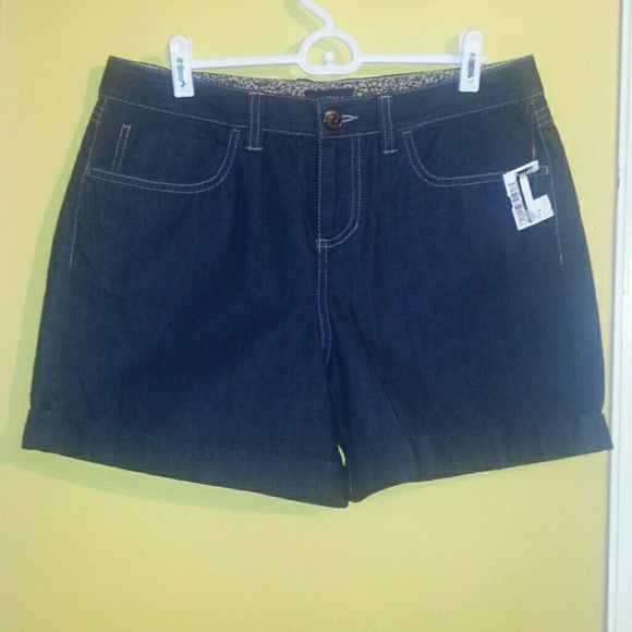 Dark Denim Shorts