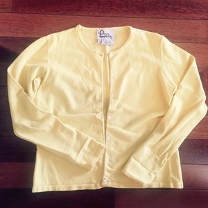 Lily Pulitzer yellow cardigan