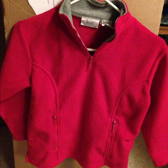 🔺Red Fleece Pullover - sz 7/8🔺