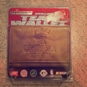 Leather Georgia Tech Wallet