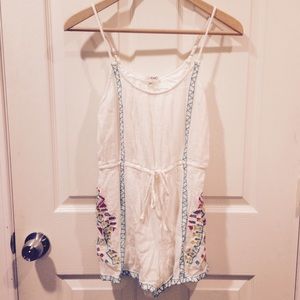LA Hearts White Romper