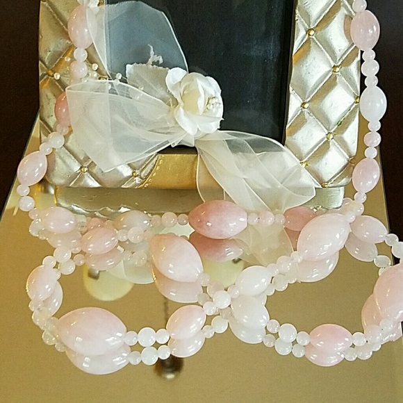 SOLD-ROSE QUARTZ NECKLACE