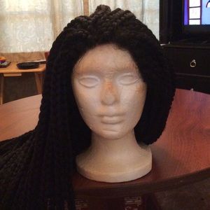 Lace front box braided wig
