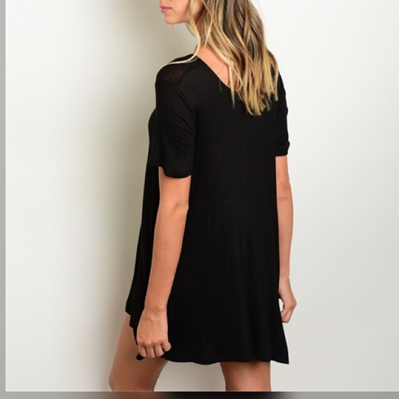 ‼️LAST ONE‼️ Black A Line Tunic Top - Small - Picture 2 of 2