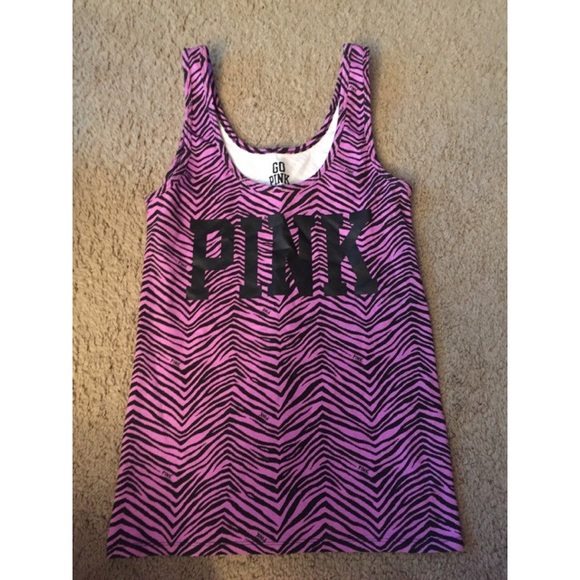 VS Pink purple and black workout tank