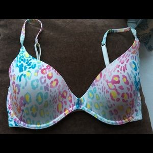 Victoria's Secret pink leopard bra 34D