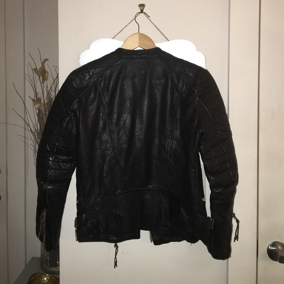 Vintage leather biker jacket - Picture 2 of 4