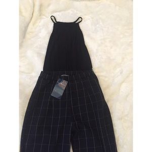 Brandy Melville Black Grid Pattern Trousers!