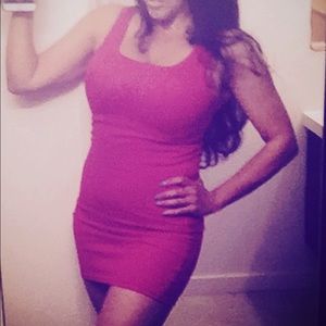 Sexy sporty pink dress