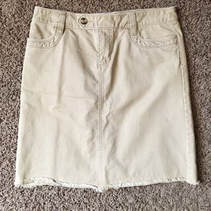 Old navy khaki pencil skirt