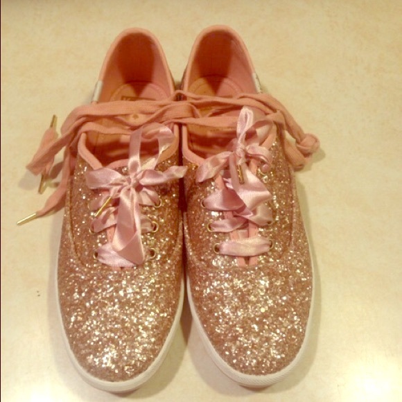New Keds X Kate Spade Rose Gold Shoes 7.5!