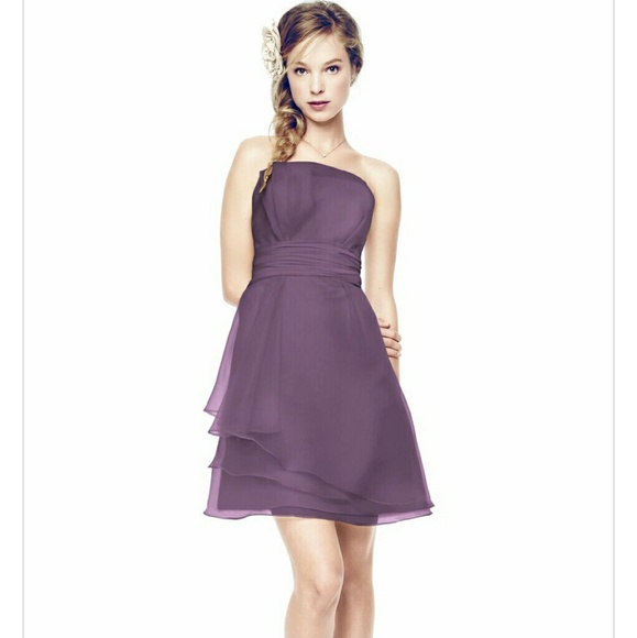 Davids Bridal purple dress