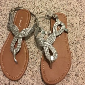 Silver sandals