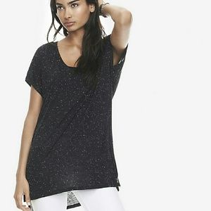 Express black tunic tee