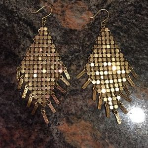 Lucky Brand gold party earrings