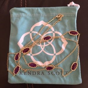 Kendra Scott Purple Station Layering Necklace