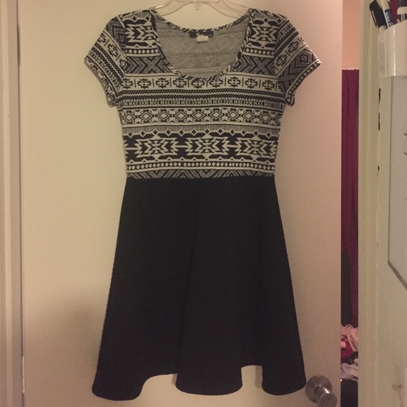 Aztec and quilted dress