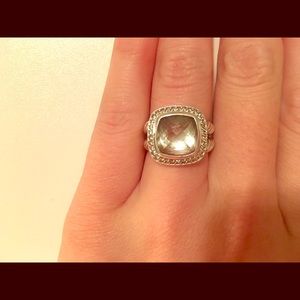 David Yurman Prasiolite Albion Ring 11mm x15mm