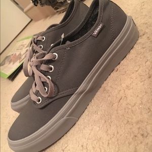 Pewter vans, brand new with tags and box!