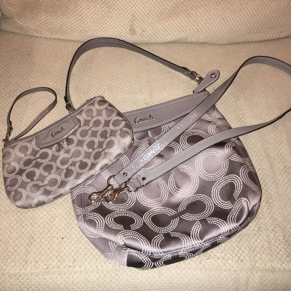 Coach purse and wristlet