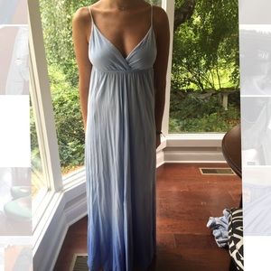 SALE Gypsy 05 blue ombre cotton maxi dress