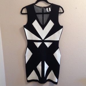 BCBG Knit Geometric Dress