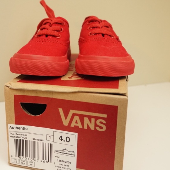 Red vans hard sole