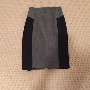 Express hi waisted pencil skirt - double zip