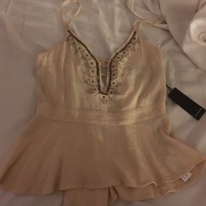 Forever 21 Tan/Cream colored Blouse