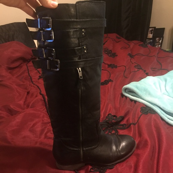 Black riding boots