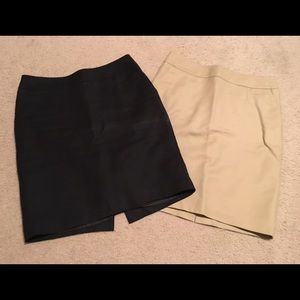Black and Khaki Pencil Merona Pencil Skirts