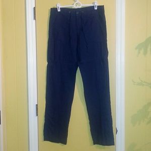 NWOT Navy Linen Pants