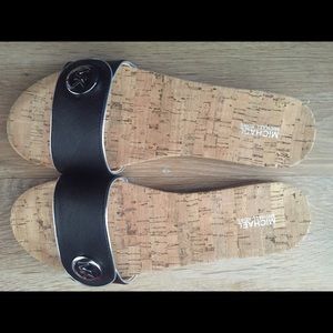 Michael Kors Lee Slide (NWT) (Black)