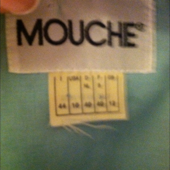 Turquoise jacket made in France size 10 - Picture 2 of 2