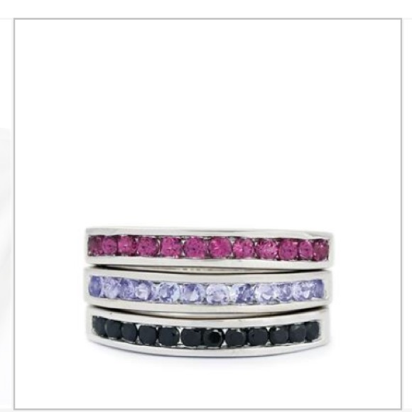 Brand New Trio of gemstone rings - Picture 1 of 4
