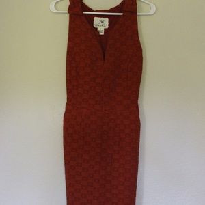 Anthropologie Orange Dress