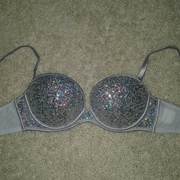 FLASHY sequin push up bra - never worn!
