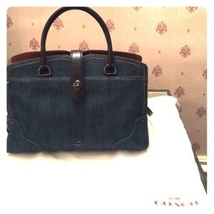 Authentic Coach denim bag