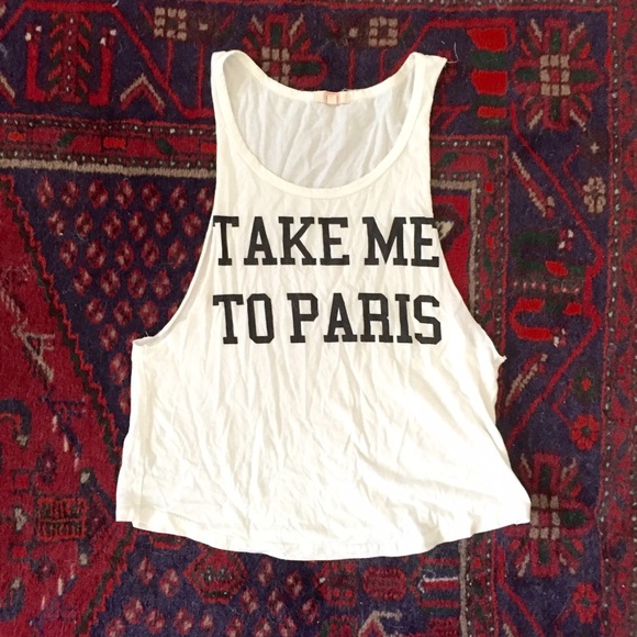 "Take me to Paris" tank top